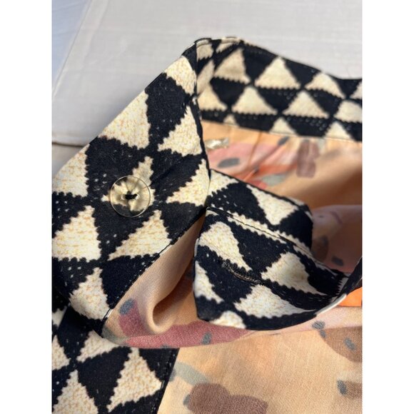 Farm Rio Contrast Wrap Midi Skirt Anthropologie Vibrant Banana Print XS beaded - Picture 7 of 16